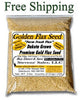 Whole Golden Flax Seed packaged in 3 lb  bags